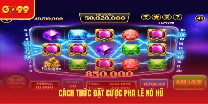 Cách thức đặt cược game slot pha lê